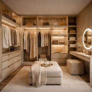 Vestidores que facilitan tu comodidad diaria